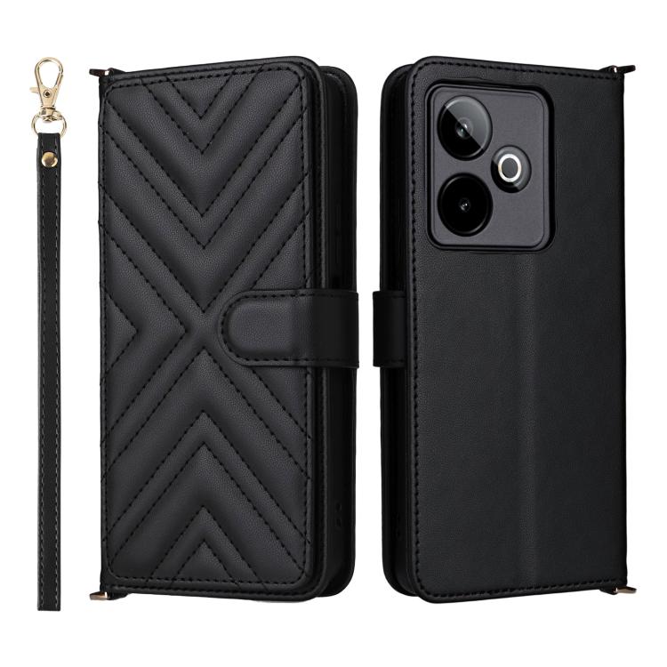 Multifunctional 6-Card Slots Leather Phone Case with Wrist Strap, For Realme P4 Power 5G, For Realme Note 80 4G, For Realme 16 5G, For Realme 16 Pro+ 5G Global, For Realme 16 Pro 5G Global, For Realme C85 Pro 4G, For Realme 15T 5G                      ...