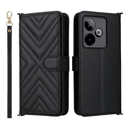 Multifunctional 6-Card Slots Leather Phone Case with Wrist Strap, For Realme P4 Power 5G, For Realme Note 80 4G, For Realme 16 5G, For Realme 16 Pro+ 5G Global, For Realme 16 Pro 5G Global, For Realme C85 Pro 4G, For Realme 15T 5G                      ...