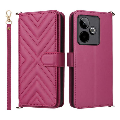 Multifunctional 6-Card Slots Leather Phone Case with Wrist Strap, For Realme P4 Power 5G, For Realme Note 80 4G, For Realme 16 5G, For Realme 16 Pro+ 5G Global, For Realme 16 Pro 5G Global, For Realme C85 Pro 4G, For Realme 15T 5G                      ...