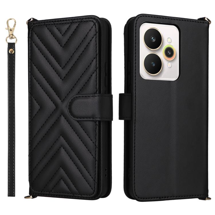 Multifunctional 6-Card Slots Leather Phone Case with Wrist Strap, For Realme P4 Power 5G, For Realme Note 80 4G, For Realme 16 5G, For Realme 16 Pro+ 5G Global, For Realme 16 Pro 5G Global, For Realme C85 Pro 4G, For Realme 15T 5G                      ...