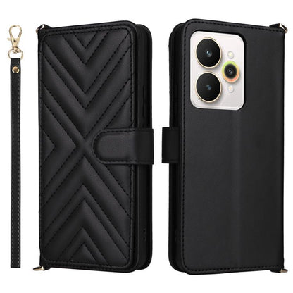 Multifunctional 6-Card Slots Leather Phone Case with Wrist Strap, For Realme P4 Power 5G, For Realme Note 80 4G, For Realme 16 5G, For Realme 16 Pro+ 5G Global, For Realme 16 Pro 5G Global, For Realme C85 Pro 4G, For Realme 15T 5G                      ...