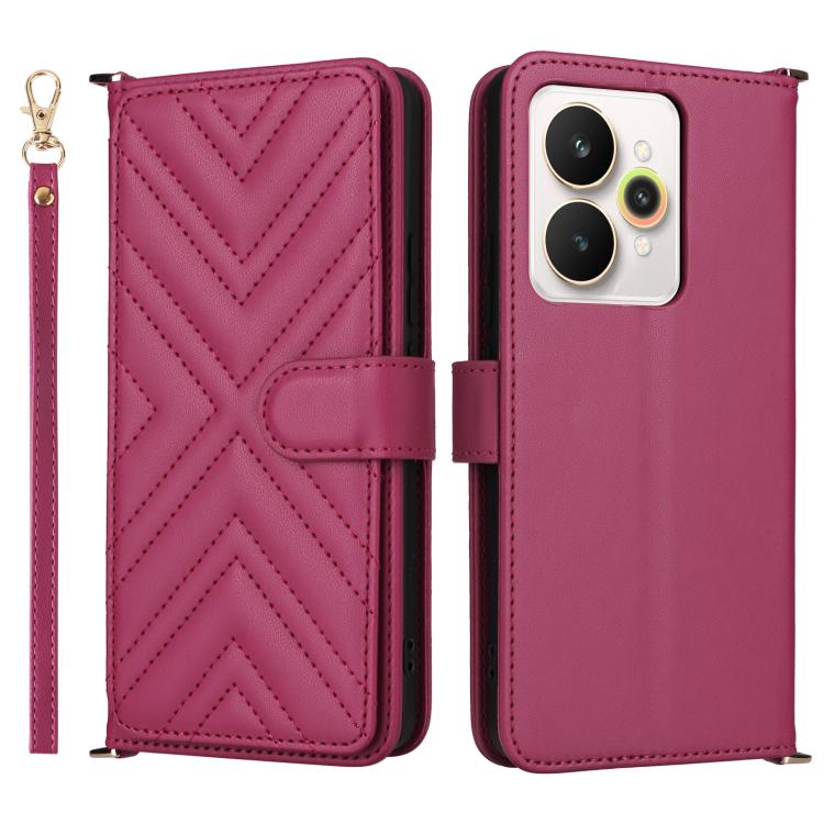 Multifunctional 6-Card Slots Leather Phone Case with Wrist Strap, For Realme P4 Power 5G, For Realme Note 80 4G, For Realme 16 5G, For Realme 16 Pro+ 5G Global, For Realme 16 Pro 5G Global, For Realme C85 Pro 4G, For Realme 15T 5G                      ...