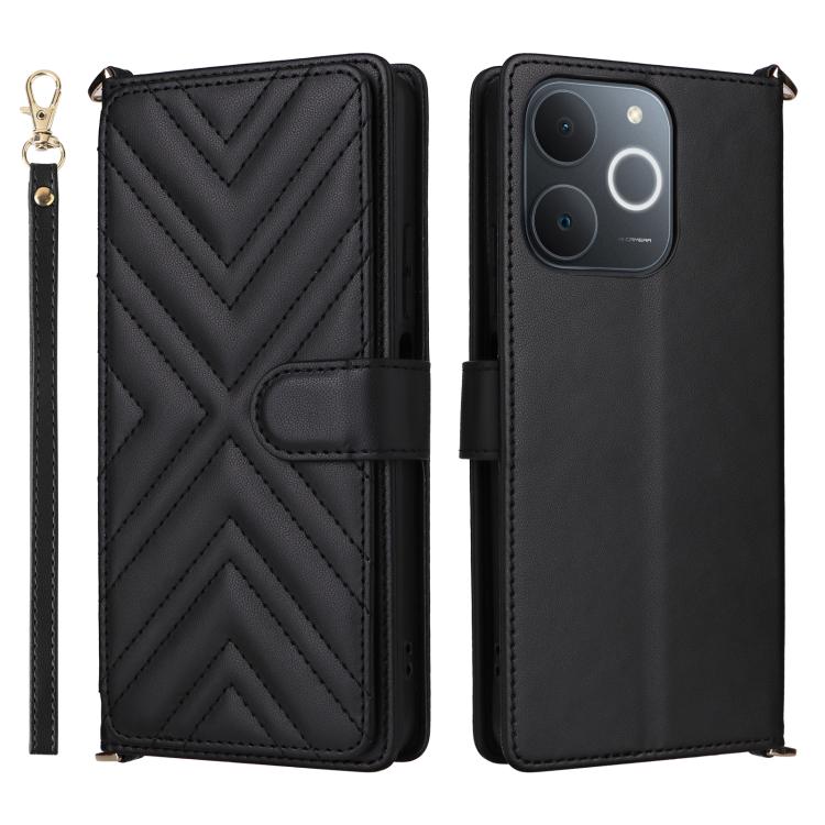 Multifunctional 6-Card Slots Leather Phone Case with Wrist Strap, For Realme P4 Power 5G, For Realme Note 80 4G, For Realme 16 5G, For Realme 16 Pro+ 5G Global, For Realme 16 Pro 5G Global, For Realme C85 Pro 4G, For Realme 15T 5G                      ...