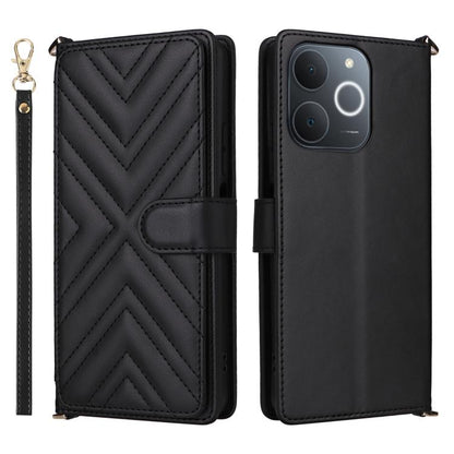 Multifunctional 6-Card Slots Leather Phone Case with Wrist Strap, For Realme P4 Power 5G, For Realme Note 80 4G, For Realme 16 5G, For Realme 16 Pro+ 5G Global, For Realme 16 Pro 5G Global, For Realme C85 Pro 4G, For Realme 15T 5G                      ...