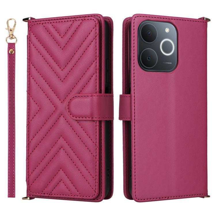 Multifunctional 6-Card Slots Leather Phone Case with Wrist Strap, For Realme P4 Power 5G, For Realme Note 80 4G, For Realme 16 5G, For Realme 16 Pro+ 5G Global, For Realme 16 Pro 5G Global, For Realme C85 Pro 4G, For Realme 15T 5G                      ...