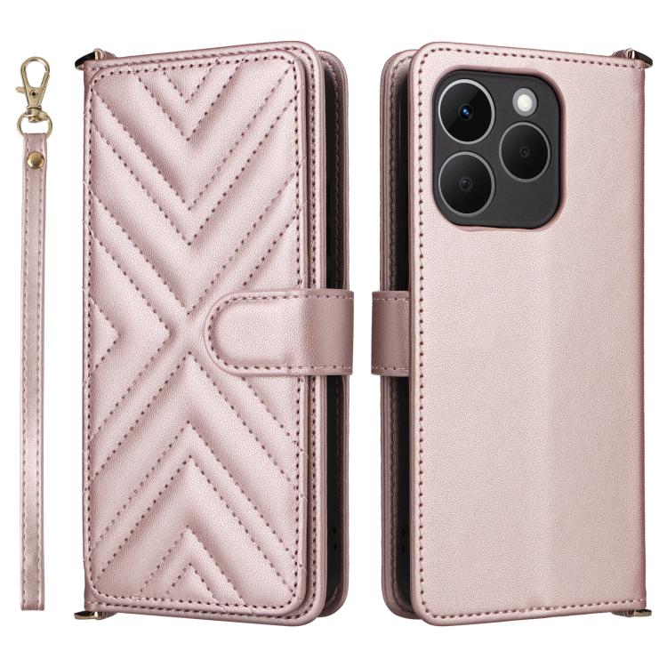 Multifunctional 6-Card Slots Leather Phone Case with Wrist Strap, For Realme P4 Power 5G, For Realme Note 80 4G, For Realme 16 5G, For Realme 16 Pro+ 5G Global, For Realme 16 Pro 5G Global, For Realme C85 Pro 4G, For Realme 15T 5G                      ...
