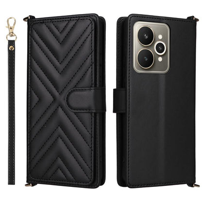 Multifunctional 6-Card Slots Leather Phone Case with Wrist Strap, For Realme P4 Power 5G, For Realme Note 80 4G, For Realme 16 5G, For Realme 16 Pro+ 5G Global, For Realme 16 Pro 5G Global, For Realme C85 Pro 4G, For Realme 15T 5G                      ...