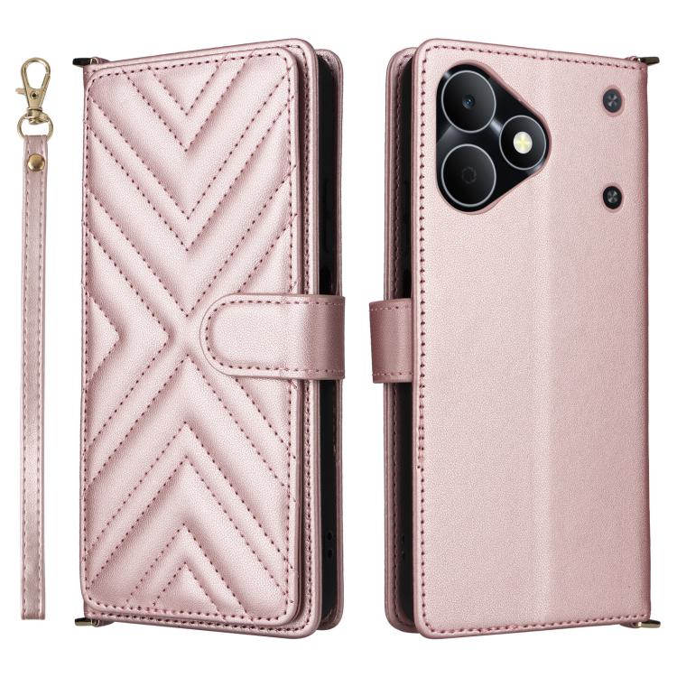 Multifunctional 6-Card Slots Leather Phone Case with Wrist Strap, For Realme P4 Power 5G, For Realme Note 80 4G, For Realme 16 5G, For Realme 16 Pro+ 5G Global, For Realme 16 Pro 5G Global, For Realme C85 Pro 4G, For Realme 15T 5G                      ...