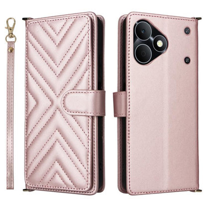 Multifunctional 6-Card Slots Leather Phone Case with Wrist Strap, For Realme P4 Power 5G, For Realme Note 80 4G, For Realme 16 5G, For Realme 16 Pro+ 5G Global, For Realme 16 Pro 5G Global, For Realme C85 Pro 4G, For Realme 15T 5G                      ...
