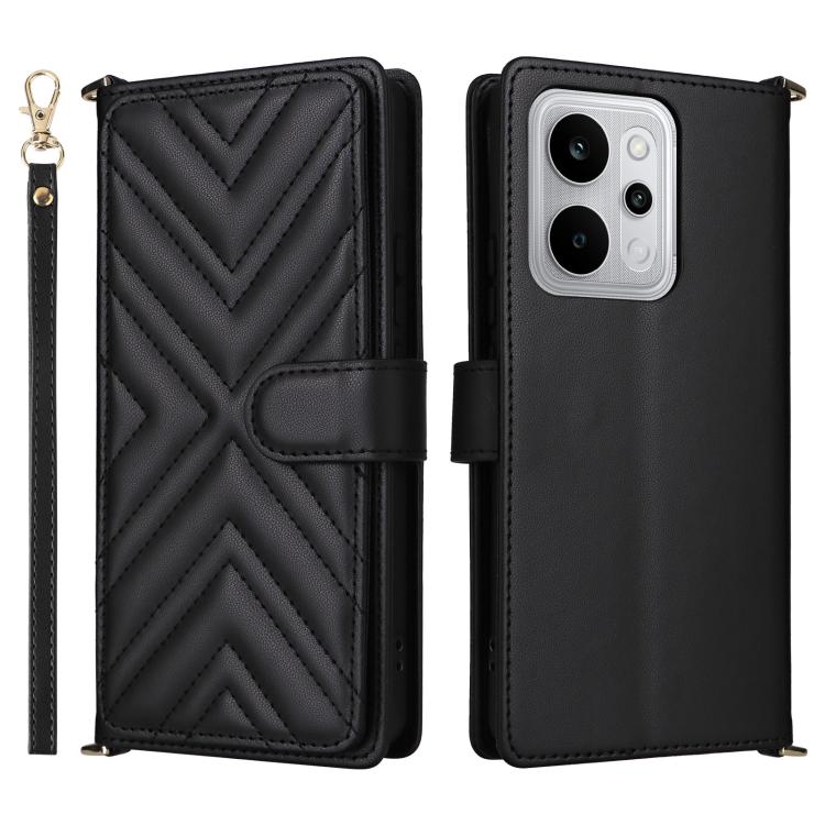 Multifunctional 6-Card Slots Leather Phone Case with Wrist Strap, For Realme P4 Power 5G, For Realme Note 80 4G, For Realme 16 5G, For Realme 16 Pro+ 5G Global, For Realme 16 Pro 5G Global, For Realme C85 Pro 4G, For Realme 15T 5G                      ...