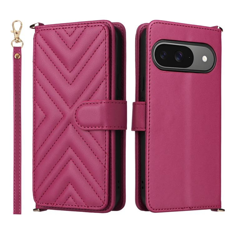 Multifunctional 6-Card Slots Leather Phone Case with Wrist Strap, For Google Pixel 10a, For Google Pixel 10 Pro XL, For Google Pixel 10 / Pixel 10 Pro, For Google Pixel 9 / Pixel 9 Pro