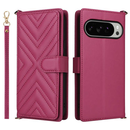 Multifunctional 6-Card Slots Leather Phone Case with Wrist Strap, For Google Pixel 10a, For Google Pixel 10 Pro XL, For Google Pixel 10 / Pixel 10 Pro, For Google Pixel 9 / Pixel 9 Pro