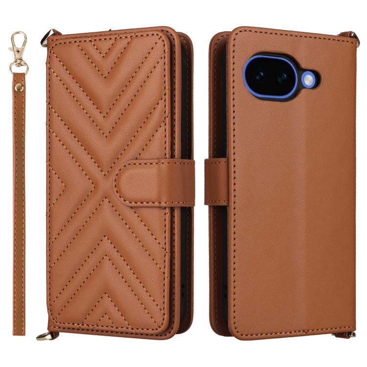 Multifunctional 6-Card Slots Leather Phone Case with Wrist Strap, For Google Pixel 10a, For Google Pixel 10 Pro XL, For Google Pixel 10 / Pixel 10 Pro, For Google Pixel 9 / Pixel 9 Pro