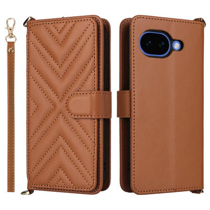 Multifunctional 6-Card Slots Leather Phone Case with Wrist Strap, For Google Pixel 10a, For Google Pixel 10 Pro XL, For Google Pixel 10 / Pixel 10 Pro, For Google Pixel 9 / Pixel 9 Pro
