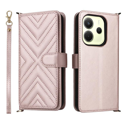 Multifunctional 6-Card Slots Leather Phone Case with Wrist Strap, For Redmi A7 Pro 171mm / Poco C85x 5G, For Redmi Turbo 5 Max / Poco X8 Pro Max, For Redmi Turbo 5 5G / Poco X8 Pro 5G, For Redmi Note 15 Pro+ 5G 163.3mm/Poco M8 Pro 5G                   ...