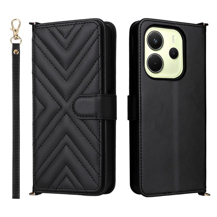 Multifunctional 6-Card Slots Leather Phone Case with Wrist Strap, For Redmi A7 Pro 171mm / Poco C85x 5G, For Redmi Turbo 5 Max / Poco X8 Pro Max, For Redmi Turbo 5 5G / Poco X8 Pro 5G, For Redmi Note 15 Pro+ 5G 163.3mm/Poco M8 Pro 5G                   ...