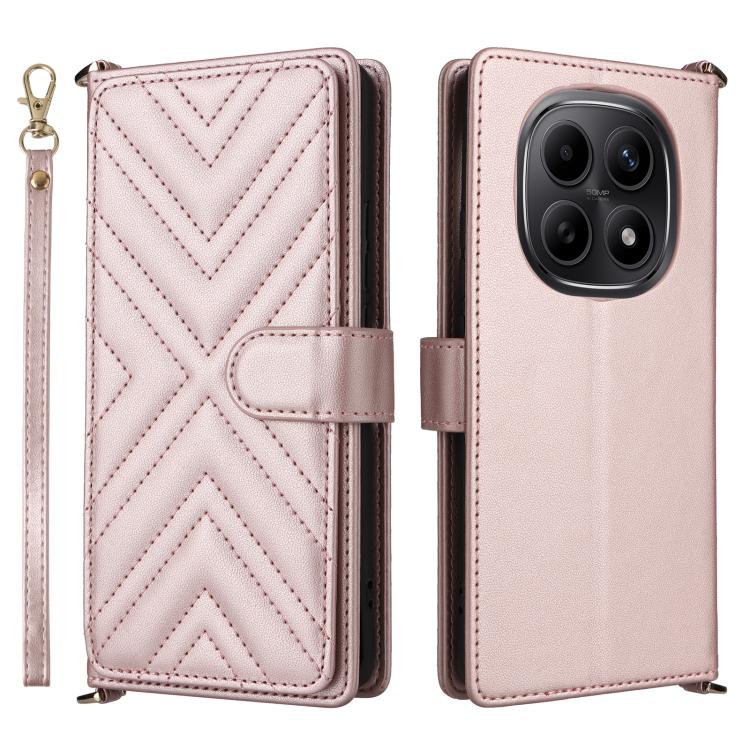 Multifunctional 6-Card Slots Leather Phone Case with Wrist Strap, For Redmi A7 Pro 171mm / Poco C85x 5G, For Redmi Turbo 5 Max / Poco X8 Pro Max, For Redmi Turbo 5 5G / Poco X8 Pro 5G, For Redmi Note 15 Pro+ 5G 163.3mm/Poco M8 Pro 5G                   ...