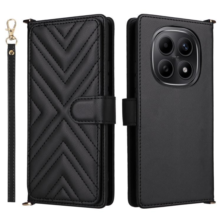 Multifunctional 6-Card Slots Leather Phone Case with Wrist Strap, For Redmi A7 Pro 171mm / Poco C85x 5G, For Redmi Turbo 5 Max / Poco X8 Pro Max, For Redmi Turbo 5 5G / Poco X8 Pro 5G, For Redmi Note 15 Pro+ 5G 163.3mm/Poco M8 Pro 5G                   ...