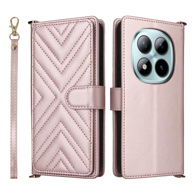 Multifunctional 6-Card Slots Leather Phone Case with Wrist Strap, For Redmi A7 Pro 171mm / Poco C85x 5G, For Redmi Turbo 5 Max / Poco X8 Pro Max, For Redmi Turbo 5 5G / Poco X8 Pro 5G, For Redmi Note 15 Pro+ 5G 163.3mm/Poco M8 Pro 5G                   ...