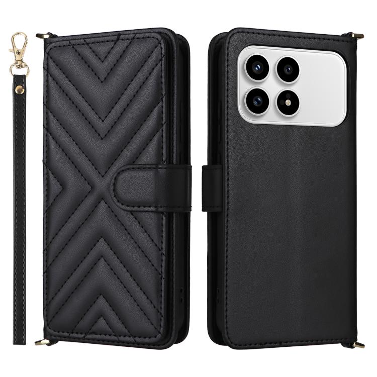 Multifunctional 6-Card Slots Leather Phone Case with Wrist Strap, For Redmi A7 Pro 171mm / Poco C85x 5G, For Redmi Turbo 5 Max / Poco X8 Pro Max, For Redmi Turbo 5 5G / Poco X8 Pro 5G, For Redmi Note 15 Pro+ 5G 163.3mm/Poco M8 Pro 5G                   ...