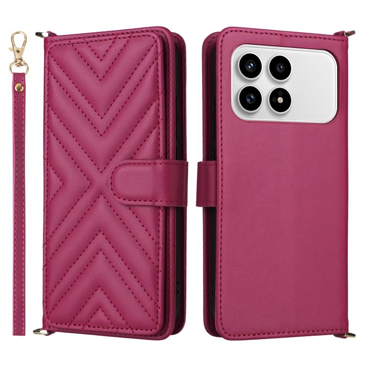 Multifunctional 6-Card Slots Leather Phone Case with Wrist Strap, For Redmi A7 Pro 171mm / Poco C85x 5G, For Redmi Turbo 5 Max / Poco X8 Pro Max, For Redmi Turbo 5 5G / Poco X8 Pro 5G, For Redmi Note 15 Pro+ 5G 163.3mm/Poco M8 Pro 5G                   ...