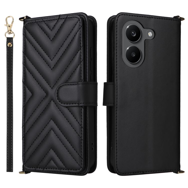 Multifunctional 6-Card Slots Leather Phone Case with Wrist Strap, For Redmi A7 Pro 171mm / Poco C85x 5G, For Redmi Turbo 5 Max / Poco X8 Pro Max, For Redmi Turbo 5 5G / Poco X8 Pro 5G, For Redmi Note 15 Pro+ 5G 163.3mm/Poco M8 Pro 5G                   ...