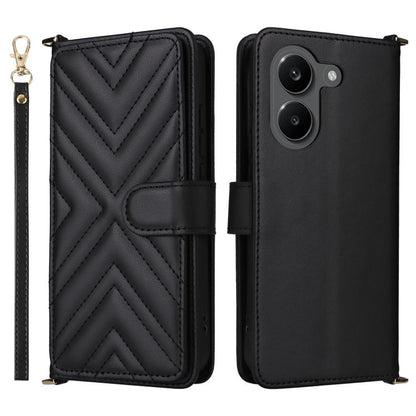 Multifunctional 6-Card Slots Leather Phone Case with Wrist Strap, For Redmi A7 Pro 171mm / Poco C85x 5G, For Redmi Turbo 5 Max / Poco X8 Pro Max, For Redmi Turbo 5 5G / Poco X8 Pro 5G, For Redmi Note 15 Pro+ 5G 163.3mm/Poco M8 Pro 5G                   ...