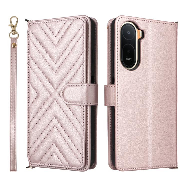 Multifunctional 6-Card Slots Leather Phone Case with Wrist Strap, For Redmi A7 Pro 171mm / Poco C85x 5G, For Redmi Turbo 5 Max / Poco X8 Pro Max, For Redmi Turbo 5 5G / Poco X8 Pro 5G, For Redmi Note 15 Pro+ 5G 163.3mm/Poco M8 Pro 5G                   ...