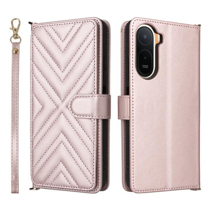 Multifunctional 6-Card Slots Leather Phone Case with Wrist Strap, For Redmi A7 Pro 171mm / Poco C85x 5G, For Redmi Turbo 5 Max / Poco X8 Pro Max, For Redmi Turbo 5 5G / Poco X8 Pro 5G, For Redmi Note 15 Pro+ 5G 163.3mm/Poco M8 Pro 5G                   ...