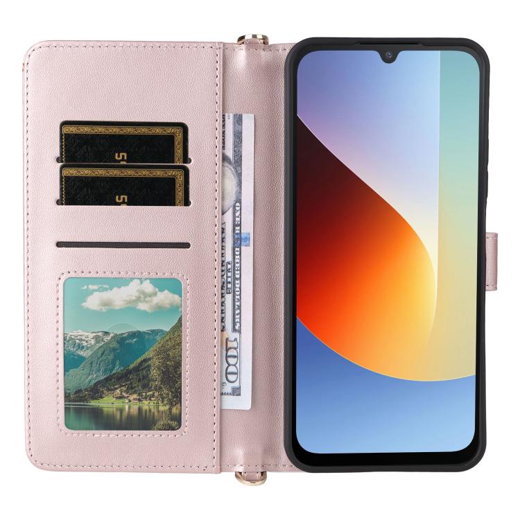 Multifunctional 6-Card Slots Leather Phone Case with Wrist Strap, For Redmi A7 Pro 171mm / Poco C85x 5G, For Redmi Turbo 5 Max / Poco X8 Pro Max, For Redmi Turbo 5 5G / Poco X8 Pro 5G, For Redmi Note 15 Pro+ 5G 163.3mm/Poco M8 Pro 5G                   ...