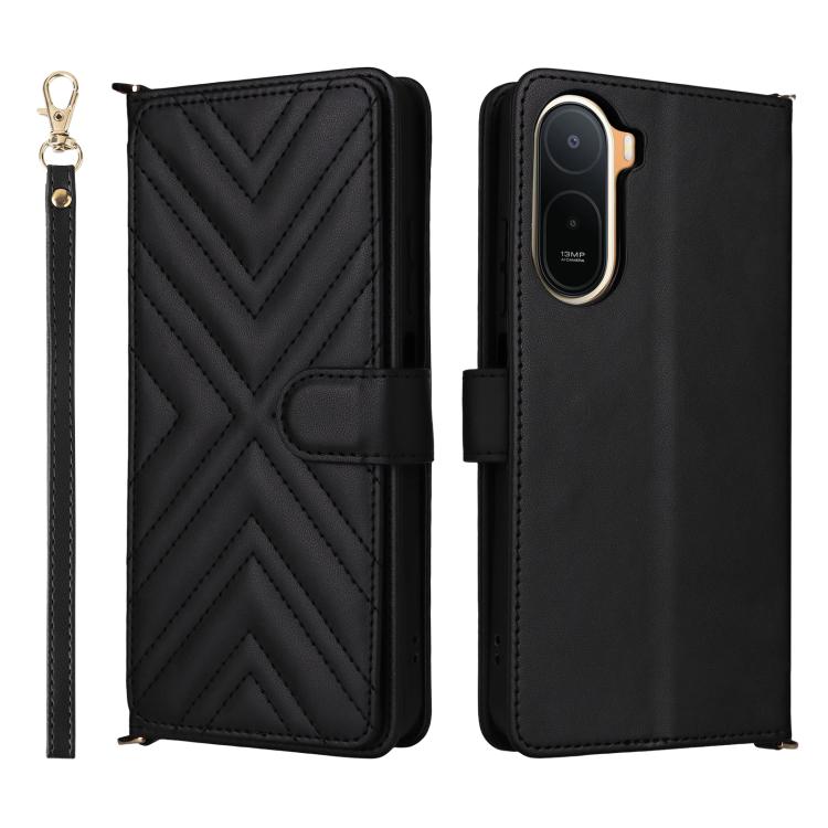 Multifunctional 6-Card Slots Leather Phone Case with Wrist Strap, For Redmi A7 Pro 171mm / Poco C85x 5G, For Redmi Turbo 5 Max / Poco X8 Pro Max, For Redmi Turbo 5 5G / Poco X8 Pro 5G, For Redmi Note 15 Pro+ 5G 163.3mm/Poco M8 Pro 5G                   ...