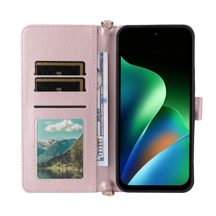 Multifunctional 6-Card Slots Leather Phone Case with Wrist Strap, For Redmi 17 5G / 4G Global 170mm / Poco M8x, For Redmi Note 17 Pro+ 5G Global 163.4mm, For Redmi Note 17 5G / 4G Global / 5G India 169.7mm, For Redmi A7 Pro 171mm / Poco C85x 5G        ...