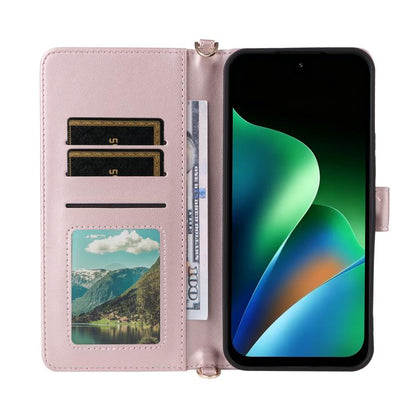 Multifunctional 6-Card Slots Leather Phone Case with Wrist Strap, For Redmi 17 5G / 4G Global 170mm / Poco M8x, For Redmi Note 17 Pro+ 5G Global 163.4mm, For Redmi Note 17 5G / 4G Global / 5G India 169.7mm, For Redmi A7 Pro 171mm / Poco C85x 5G        ...