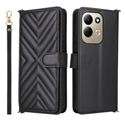 Multifunctional 6-Card Slots Leather Phone Case with Wrist Strap, For Redmi 17 5G / 4G Global 170mm / Poco M8x, For Redmi Note 17 Pro+ 5G Global 163.4mm, For Redmi Note 17 5G / 4G Global / 5G India 169.7mm, For Redmi A7 Pro 171mm / Poco C85x 5G        ...