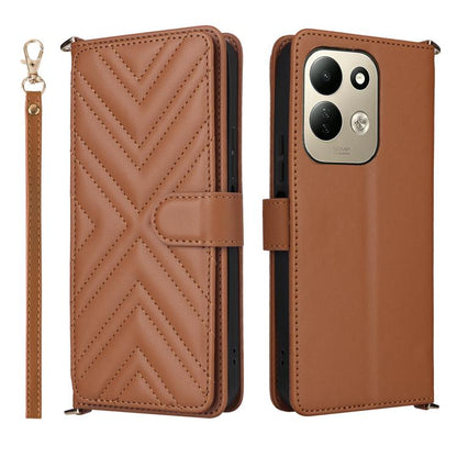 Multifunctional 6-Card Slots Leather Phone Case with Wrist Strap, For Redmi 17 5G / 4G Global 170mm / Poco M8x, For Redmi Note 17 Pro+ 5G Global 163.4mm, For Redmi Note 17 5G / 4G Global / 5G India 169.7mm, For Redmi A7 Pro 171mm / Poco C85x 5G        ...