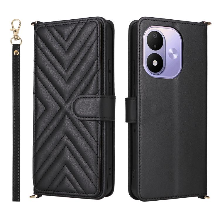 Multifunctional 6-Card Slots Leather Phone Case with Wrist Strap, For Redmi 17 5G / 4G Global 170mm / Poco M8x, For Redmi Note 17 Pro+ 5G Global 163.4mm, For Redmi Note 17 5G / 4G Global / 5G India 169.7mm, For Redmi A7 Pro 171mm / Poco C85x 5G        ...
