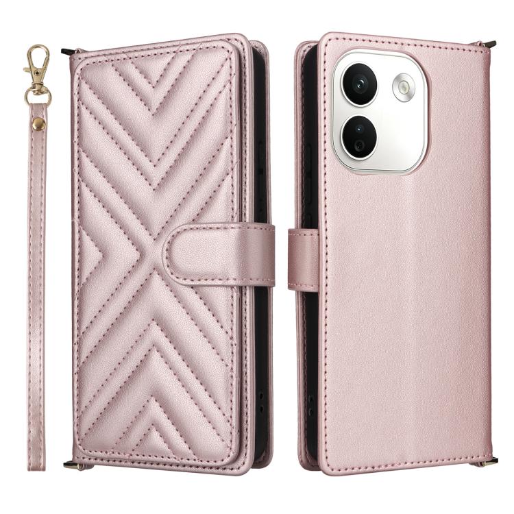 Multifunctional 6-Card Slots Leather Phone Case with Wrist Strap, For Redmi 17 5G / 4G Global 170mm / Poco M8x, For Redmi Note 17 Pro+ 5G Global 163.4mm, For Redmi Note 17 5G / 4G Global / 5G India 169.7mm, For Redmi A7 Pro 171mm / Poco C85x 5G        ...