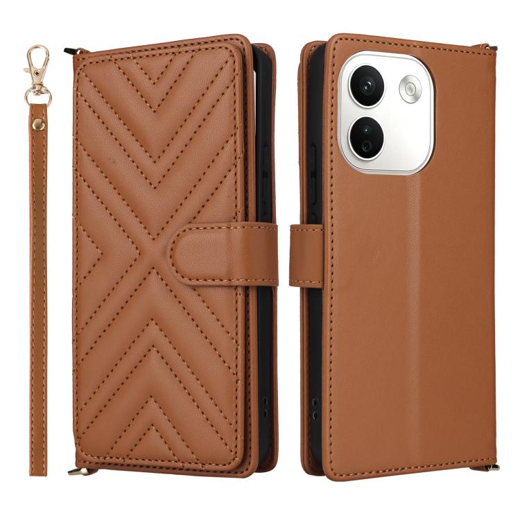 Multifunctional 6-Card Slots Leather Phone Case with Wrist Strap, For Redmi 17 5G / 4G Global 170mm / Poco M8x, For Redmi Note 17 Pro+ 5G Global 163.4mm, For Redmi Note 17 5G / 4G Global / 5G India 169.7mm, For Redmi A7 Pro 171mm / Poco C85x 5G        ...