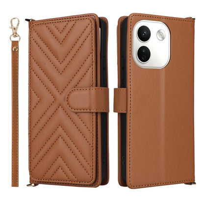 Multifunctional 6-Card Slots Leather Phone Case with Wrist Strap, For Redmi 17 5G / 4G Global 170mm / Poco M8x, For Redmi Note 17 Pro+ 5G Global 163.4mm, For Redmi Note 17 5G / 4G Global / 5G India 169.7mm, For Redmi A7 Pro 171mm / Poco C85x 5G        ...