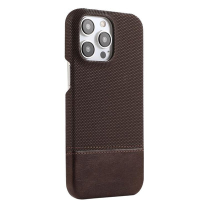 Stitching Cloth MagSafe Magnetic PC Hybrid PU Phone Case