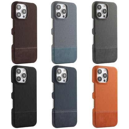 Stitching Cloth MagSafe Magnetic PC Hybrid PU Phone Case, For iPhone 13 Pro, For iPhone 12 / 12 Pro, For iPhone 12 Pro Max