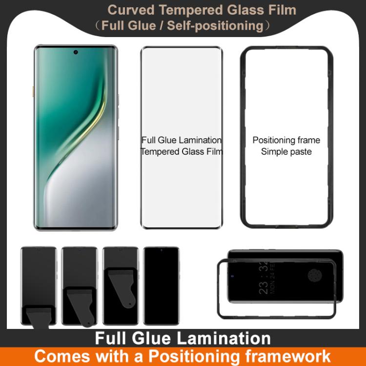 imak 3D Curved Tempered Glass Film, Full Glue Positioning Version, For Tecno Camon 40 Pro 5G / 4G