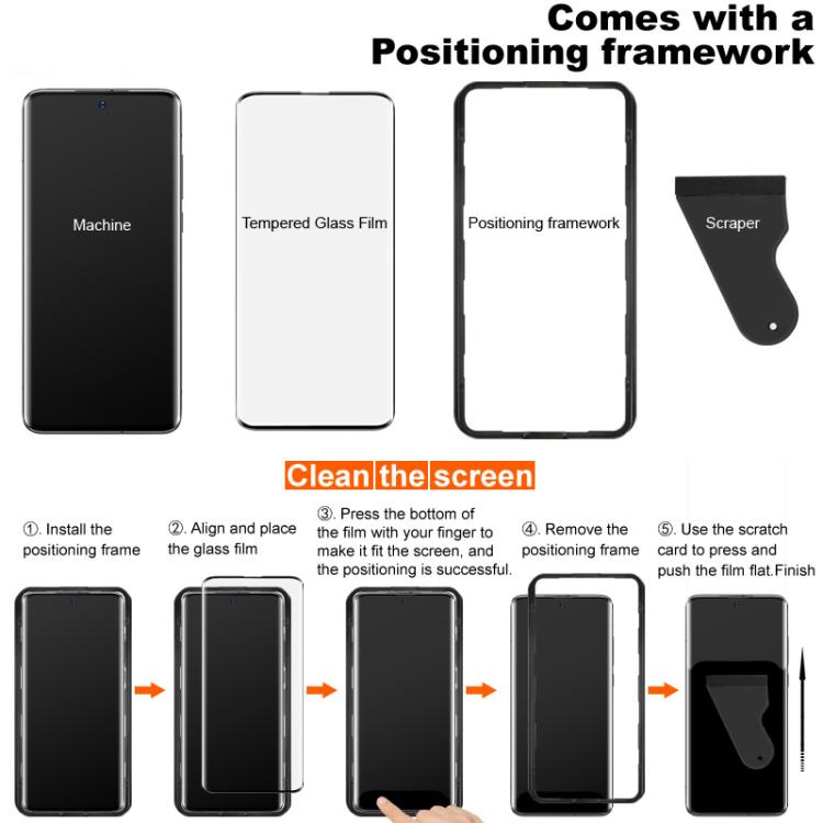 imak 3D Curved Tempered Glass Film, Full Glue Positioning Version, For Tecno Camon 40 Pro 5G / 4G