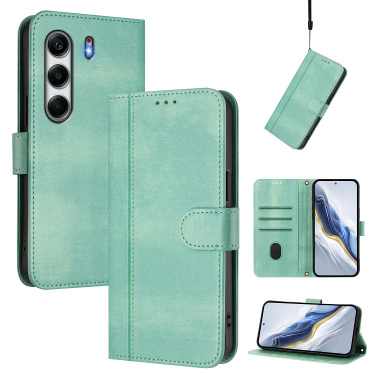 Line Splicing Buckle Retro Leather Phone Case, For Tecno Camon 50 Pro 4G, For Tecno Camon 50 4G, For Tecno Spark Slim 5G, For Tecno Pop 10 / Infinix Smart 10 4G, For Tecno Spark Go 1S / Go 2025, For Tecno Camon 40 Pro 4G, For Tecno Camon 40 Premier    ...