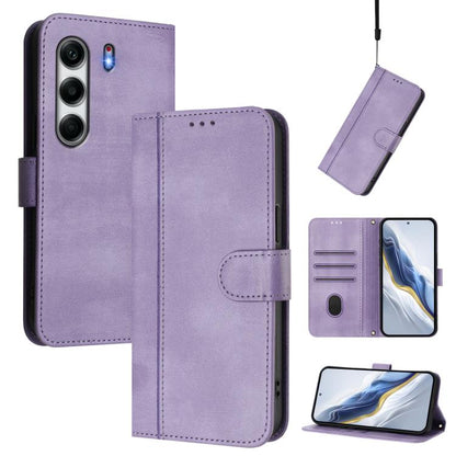 Line Splicing Buckle Retro Leather Phone Case, For Tecno Camon 50 Pro 4G, For Tecno Camon 50 4G, For Tecno Spark Slim 5G, For Tecno Pop 10 / Infinix Smart 10 4G, For Tecno Spark Go 1S / Go 2025, For Tecno Camon 40 Pro 4G, For Tecno Camon 40 Premier    ...
