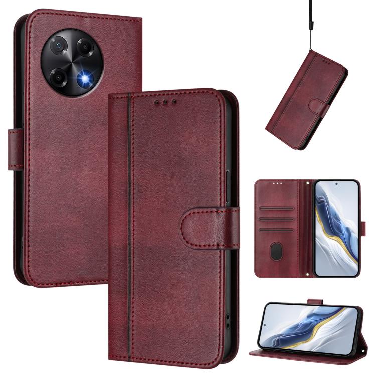 Line Splicing Buckle Retro Leather Phone Case, For Tecno Camon 50 Pro 4G, For Tecno Camon 50 4G, For Tecno Spark Slim 5G, For Tecno Pop 10 / Infinix Smart 10 4G, For Tecno Spark Go 1S / Go 2025, For Tecno Camon 40 Pro 4G, For Tecno Camon 40 Premier    ...