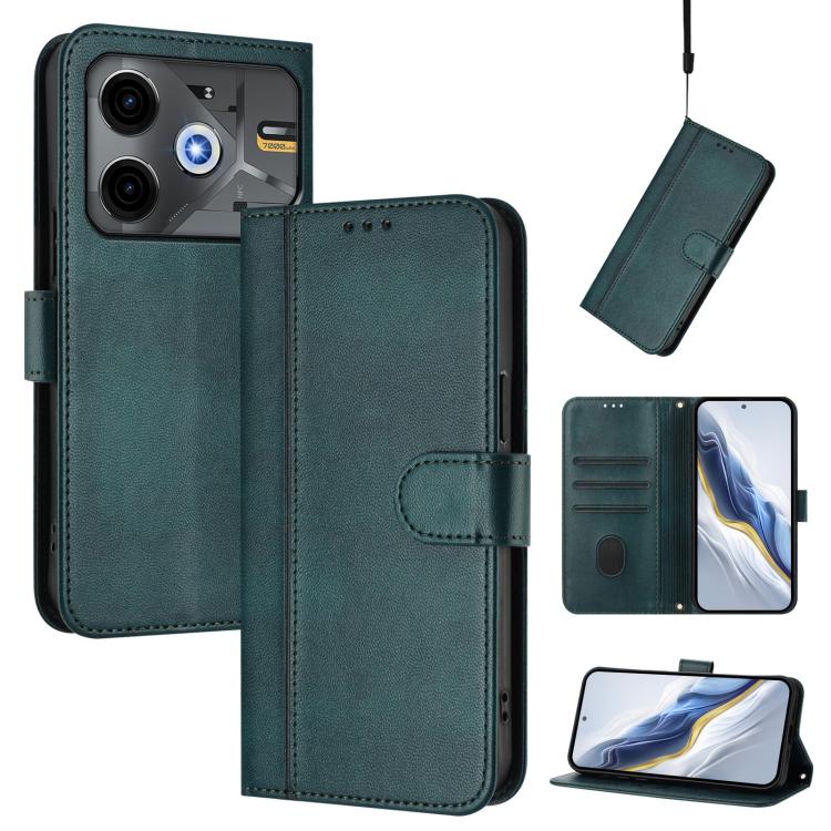 Line Splicing Buckle Retro Leather Phone Case, For Tecno Camon 50 Pro 4G, For Tecno Camon 50 4G, For Tecno Spark Slim 5G, For Tecno Pop 10 / Infinix Smart 10 4G, For Tecno Spark Go 1S / Go 2025, For Tecno Camon 40 Pro 4G, For Tecno Camon 40 Premier    ...