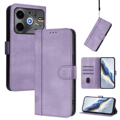 Line Splicing Buckle Retro Leather Phone Case, For Tecno Camon 50 Pro 4G, For Tecno Camon 50 4G, For Tecno Spark Slim 5G, For Tecno Pop 10 / Infinix Smart 10 4G, For Tecno Spark Go 1S / Go 2025, For Tecno Camon 40 Pro 4G, For Tecno Camon 40 Premier    ...