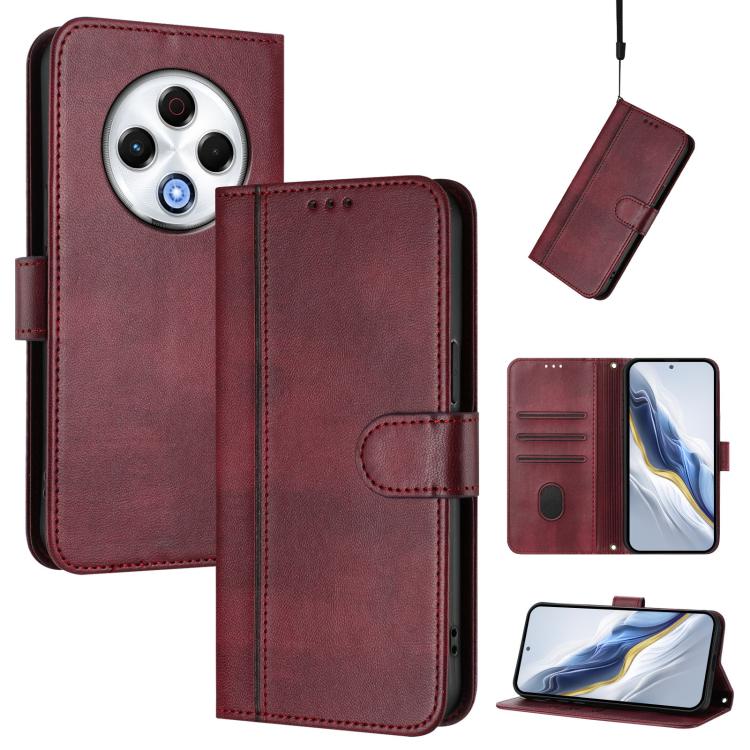 Line Splicing Buckle Retro Leather Phone Case, For Tecno Spark 30 4G, For Tecno Spark Go 5G 2025 / Infinix Hot 60i, For Tecno Spark 30C 4G, For Tecno Spark 20 Pro 5G, For Tecno Pop 6C, For Tecno Spark 10 Pro Magic Magenta, For Tecno Pova 6 4G          ...
