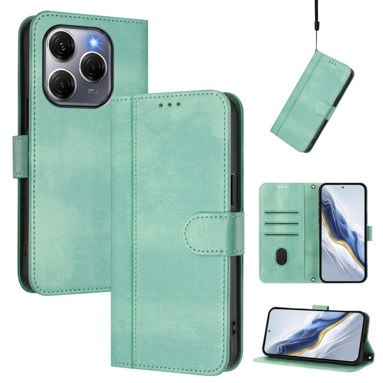 Line Splicing Buckle Retro Leather Phone Case, For Tecno Spark 30 4G, For Tecno Spark Go 5G 2025 / Infinix Hot 60i, For Tecno Spark 30C 4G, For Tecno Spark 20 Pro 5G, For Tecno Pop 6C, For Tecno Spark 10 Pro Magic Magenta, For Tecno Pova 6 4G          ...